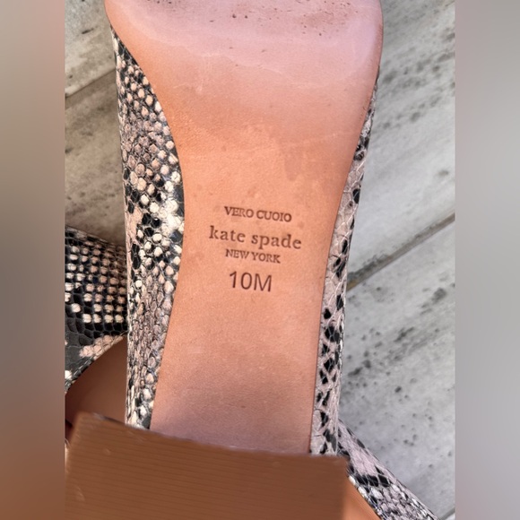 Kate Spade Snake Print Block Heels - Picture 9 of 15